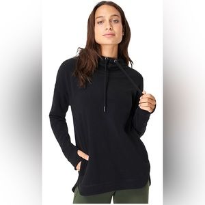 Sweaty Betty Black Sustainable Escape Luxe Fleece Hoodie Size S Small